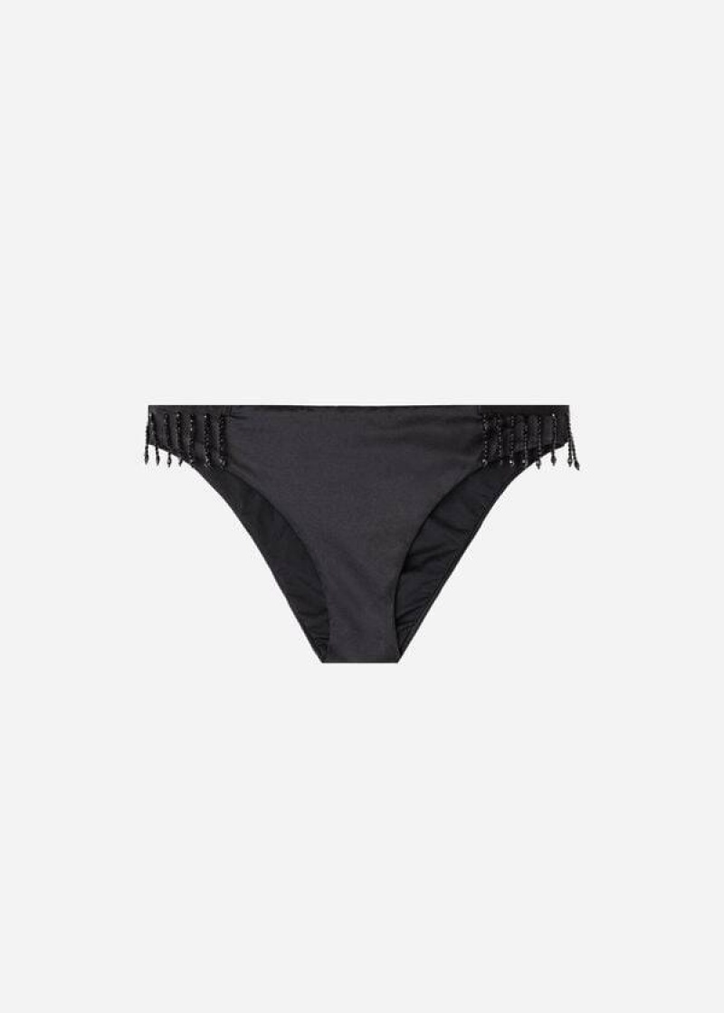 Calzedonia Taipei Women's Bikini Bottoms Black | CA 2564CE