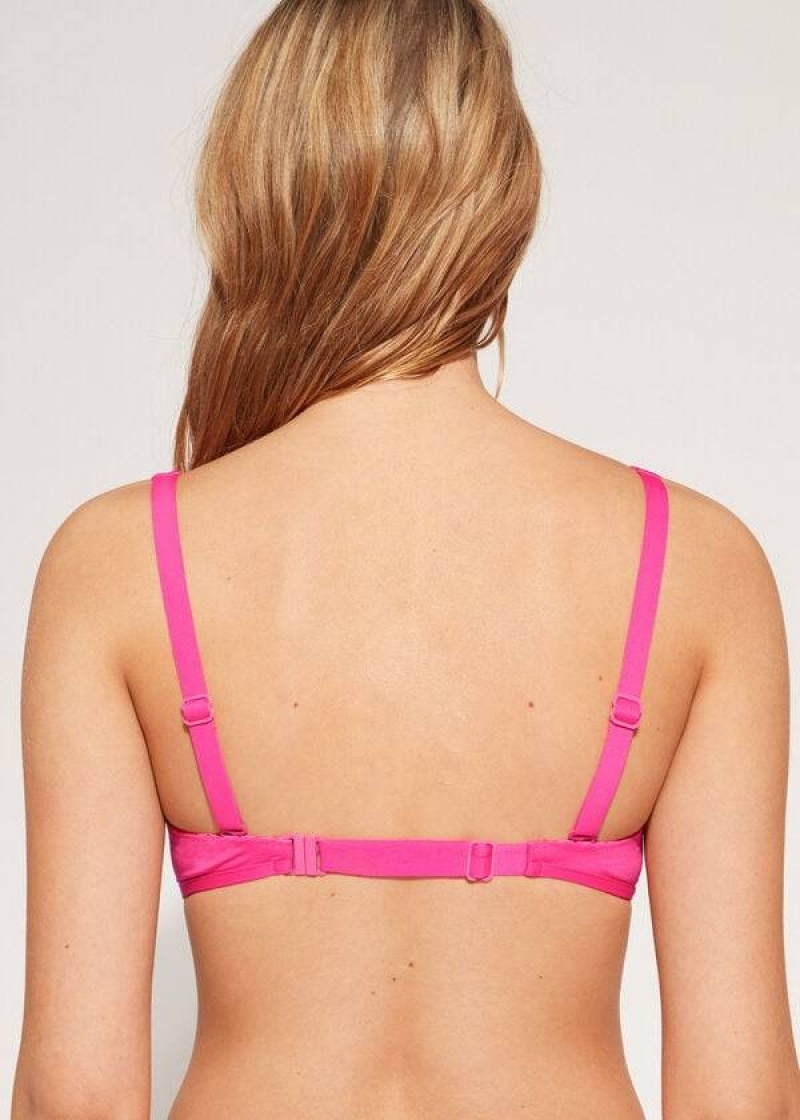 Calzedonia Tank Style Indonesia Eco rosa Women's Bikini Tops Pink | CA 2195FM