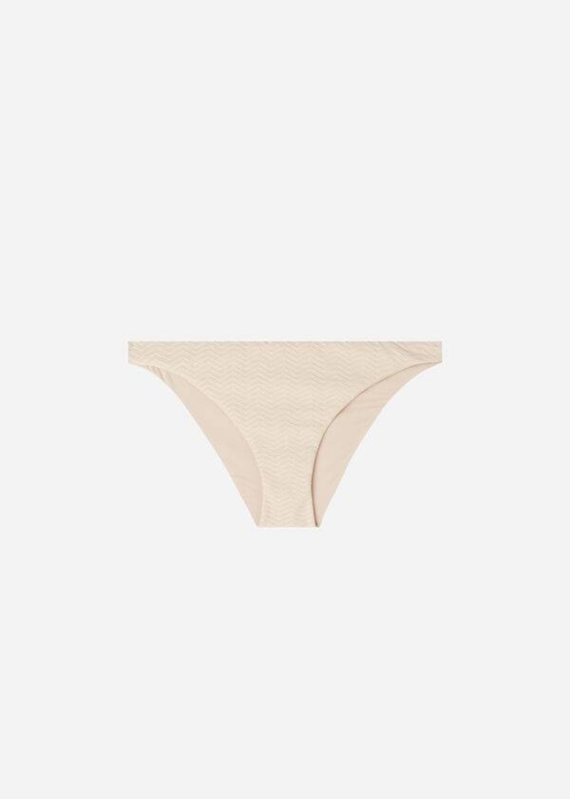 Calzedonia The Hamptons Women's Bikini Bottoms Beige | CA 2563VD