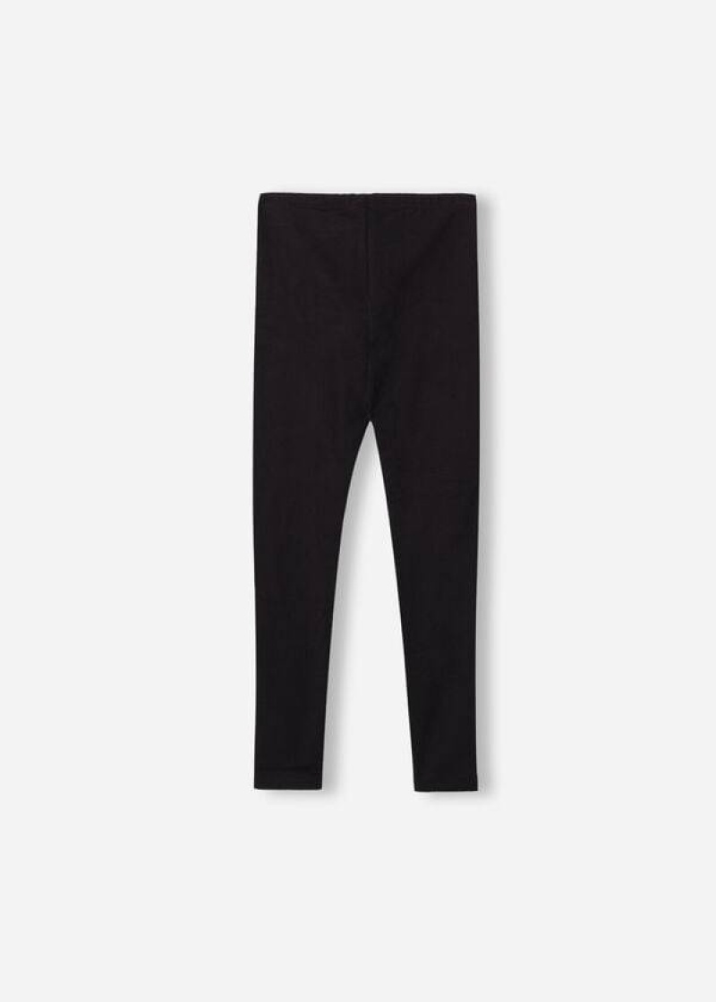 Calzedonia Thermal Kids' Leggings Black | CA 1047PQ