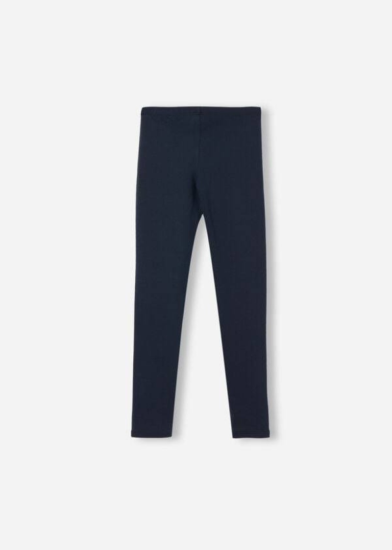 Calzedonia Thermal Kids' Leggings Blue | CA 1046OR