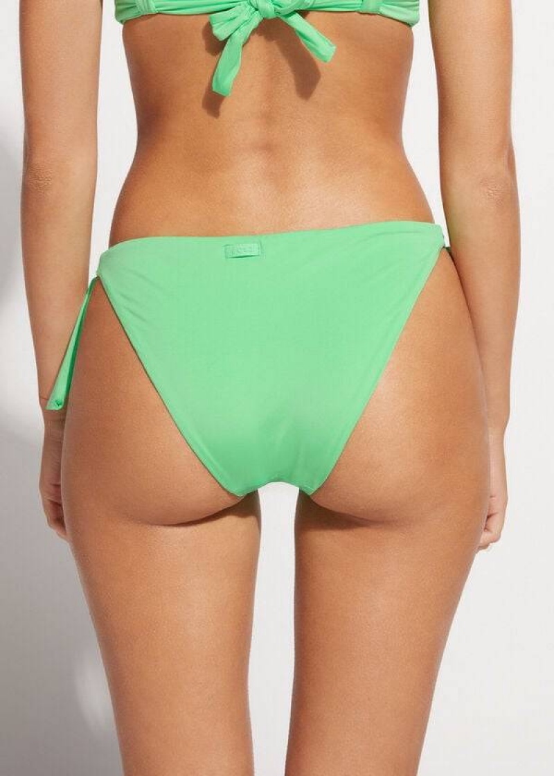 Calzedonia Tied Indonesia Eco Women's Bikini Bottoms Mint | CA 2544HK