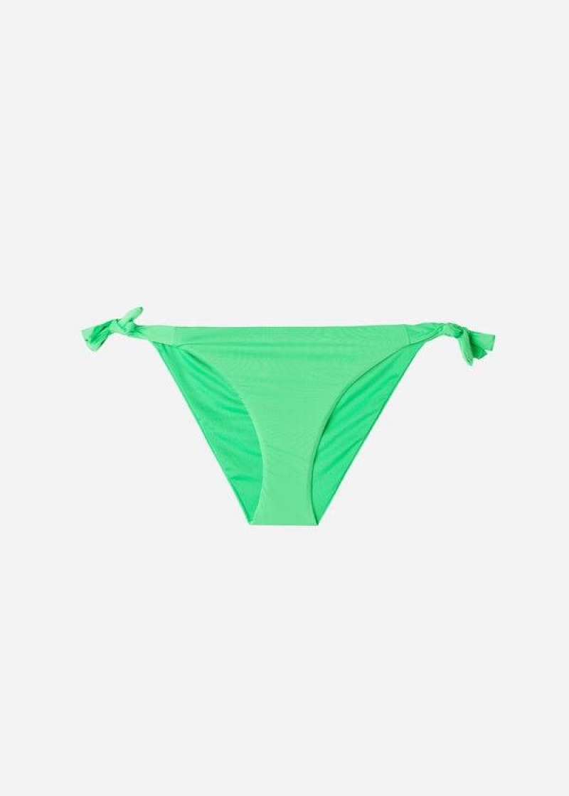 Calzedonia Tied Indonesia Eco Women's Bikini Bottoms Mint | CA 2544HK