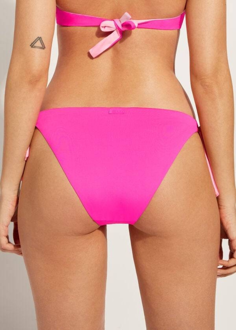 Calzedonia Tied Indonesia Eco Women's Bikini Bottoms Pink | CA 2541LH