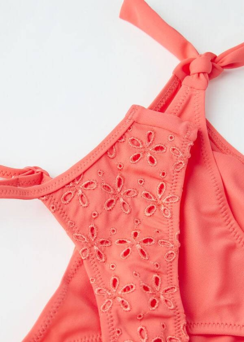 Calzedonia Two-Piece Corfù Kids' Swimsuits Orange | CA 1121YU