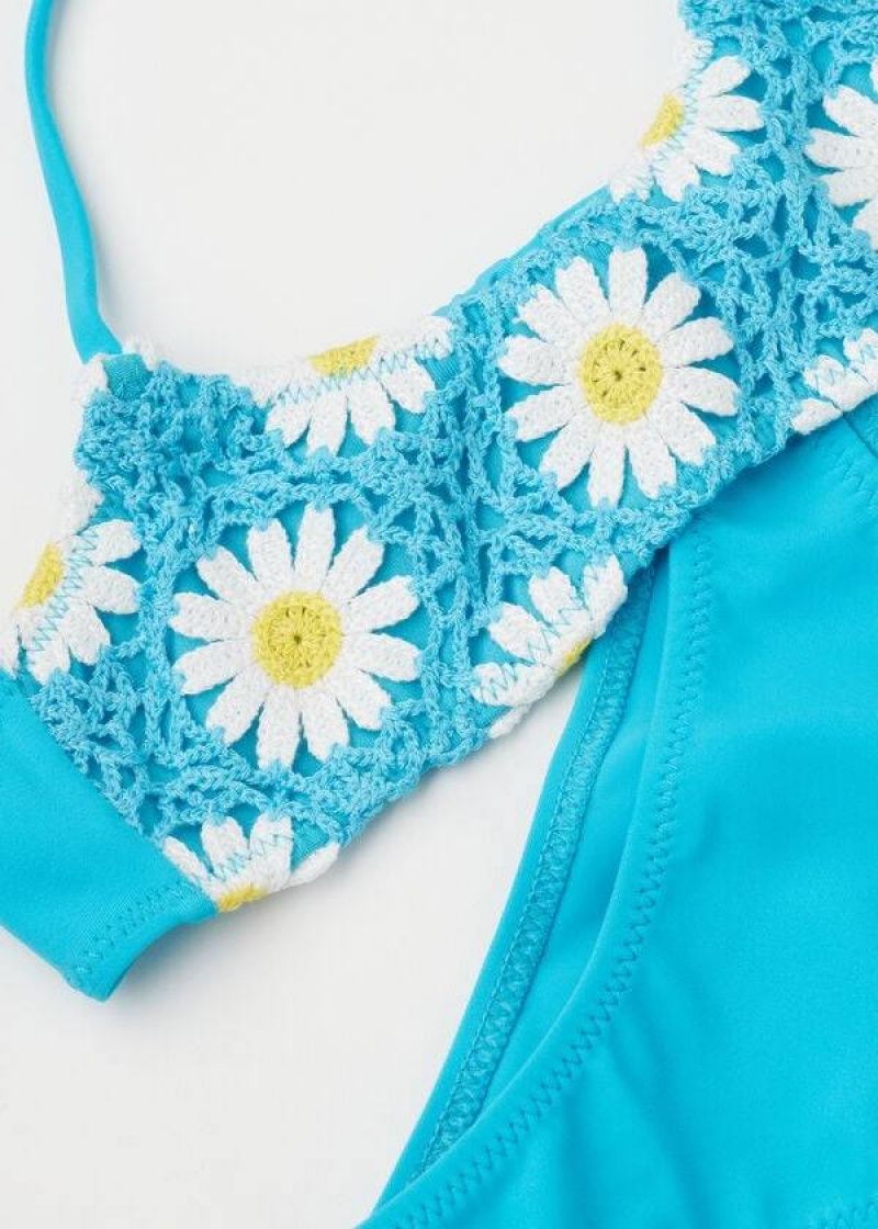 Calzedonia Two-Piece Margherita Kids' Swimsuits Turquoise | CA 1119RW