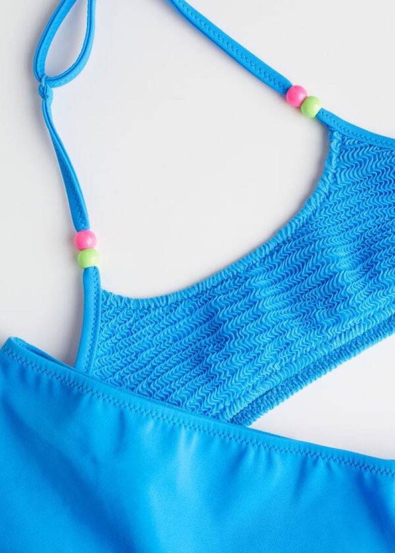 Calzedonia Two-Piece Tank-Style San Diego Kids' Swimsuits Blue | CA 1113BC