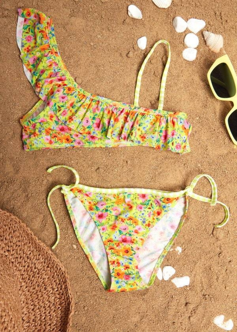 Calzedonia Two Piece Siviglia Kids\' Swimsuits Yellow | CA 1125PQ