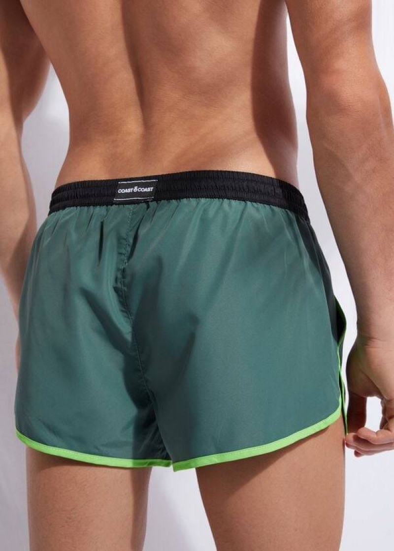 Calzedonia Venice Beach Men's Swim Trunks Green | CA 1279IS