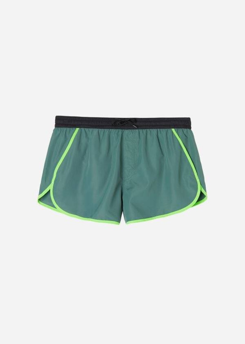 Calzedonia Venice Beach Men's Swim Trunks Green | CA 1279IS